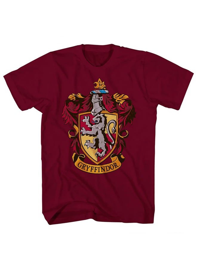Harry Potter Boys Hogwarts T-Shirt Hogwarts Wizardry Shirt (Maroon, Small) - Image 1