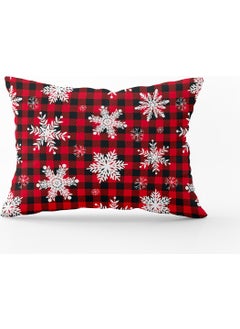 Cango Home Red and White New Year Themed Digital Printed Throw Pillow Case - CGH302-3550 Double Sided Printed 