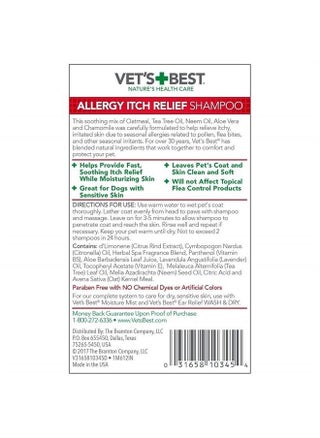 Allergy Itch Relief Dog Shampoo | Cleans and Relieves Discomfort from Seasonal Allergies | Gentle Formula | 16 Oz - pzsku/Z9B861C39B43379AFA487Z/45/_/1690821834/e3bbb448-4244-4b48-8a7e-997f698f5199