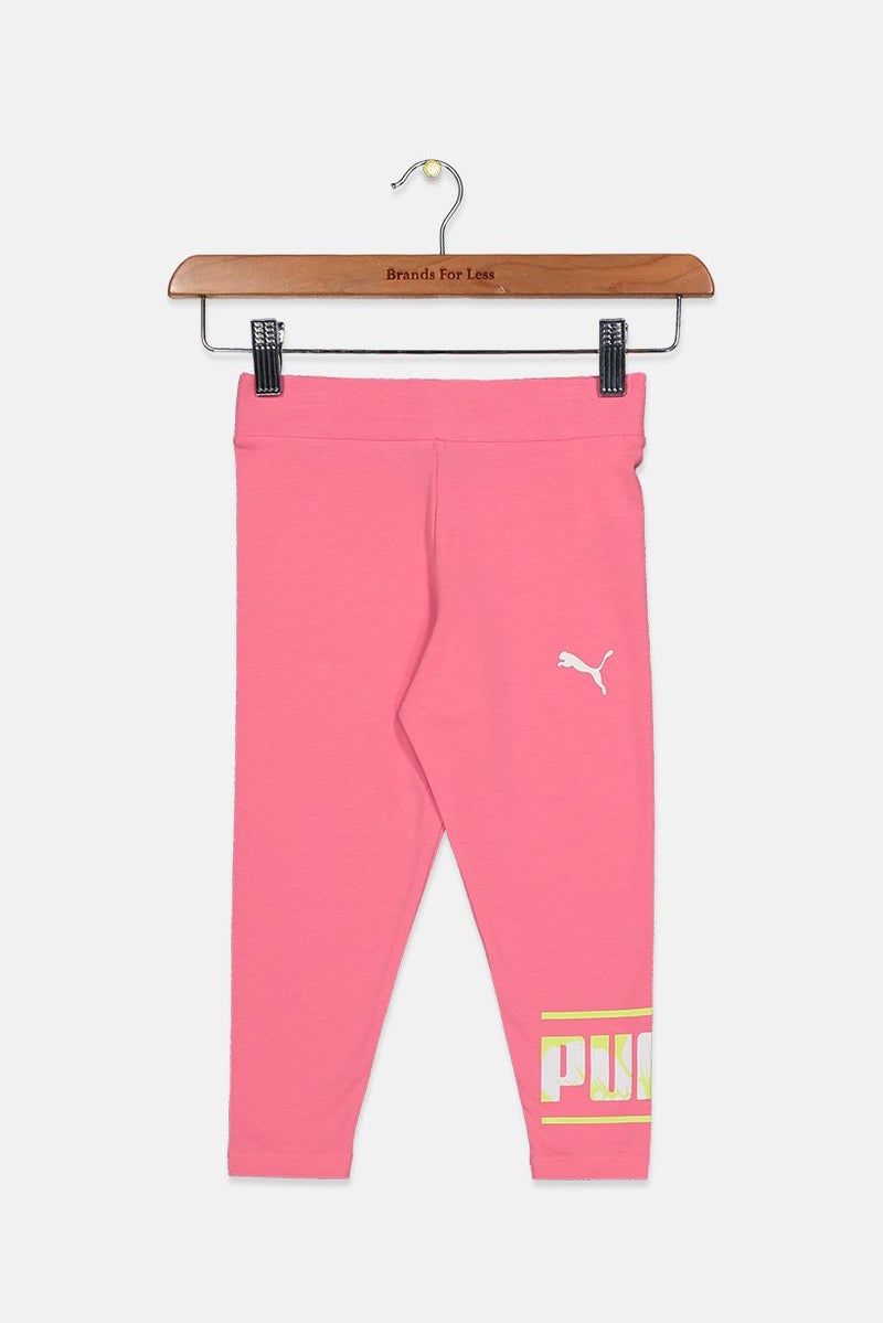 PUMA Kid Girls Sportwear Fit Training Leggings, Pink - Image 1
