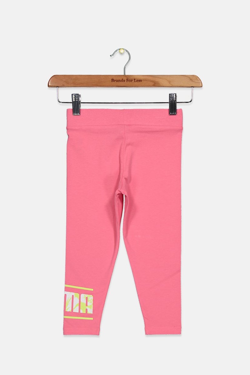 PUMA Kid Girls Sportwear Fit Training Leggings, Pink - Image 2