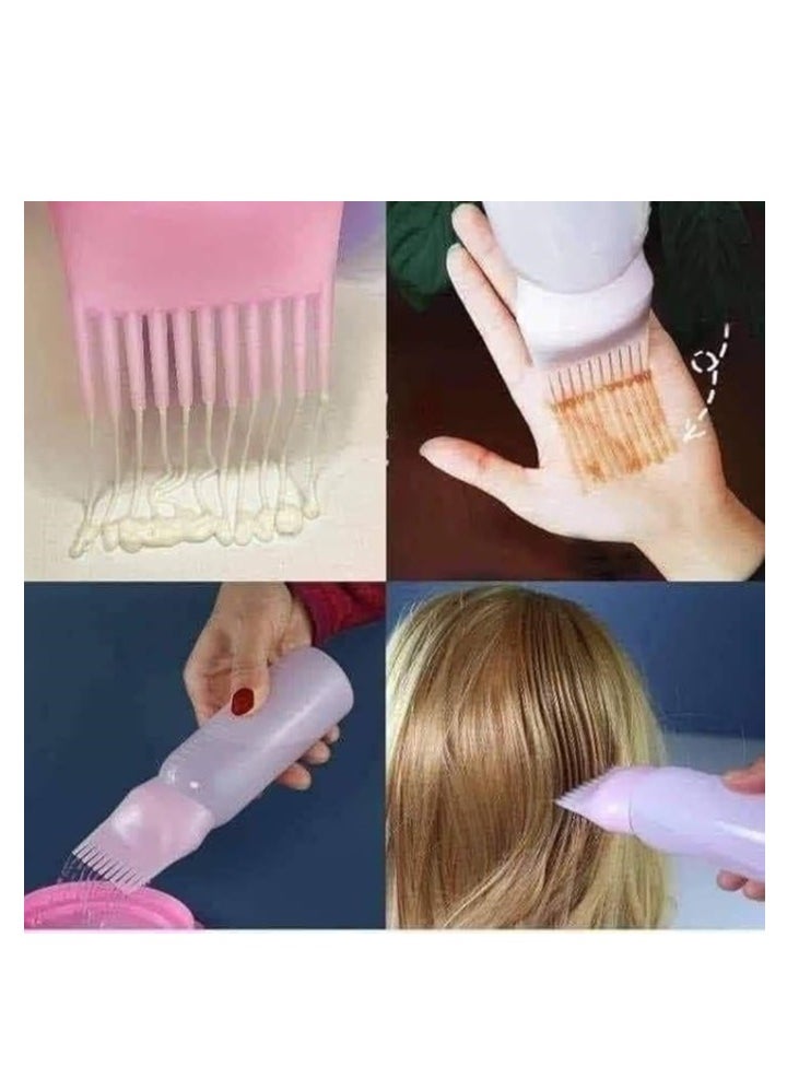 سبيس شوب زجاجة توزيع زيت الشعر مع مشط للجذور، 160 مل، لعلاج وتلوين الشعر  - Image 3