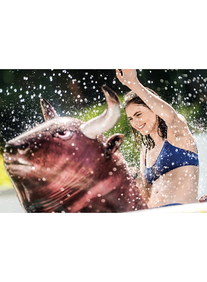 INTEX Inflatabull Pool Toys & Fun Float Black Brown 239x196x81cm Ages 9+ 239x196x81cm - Image 4