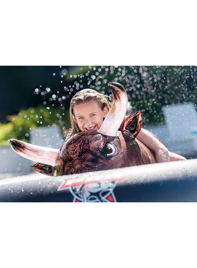 INTEX Inflatabull Pool Toys & Fun Float Black Brown 239x196x81cm Ages 9+ 239x196x81cm - Image 2