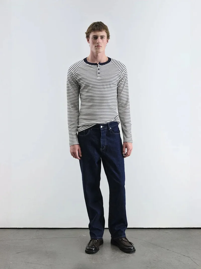 GIESTO Slim Fit Striped Button Collar T-Shirt