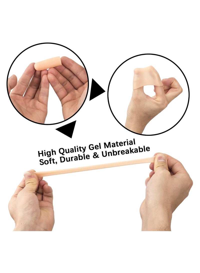 10-Piece Gel Finger Cots Silicone Finger Protectors for Fingertips Finger Cracking - Image 4