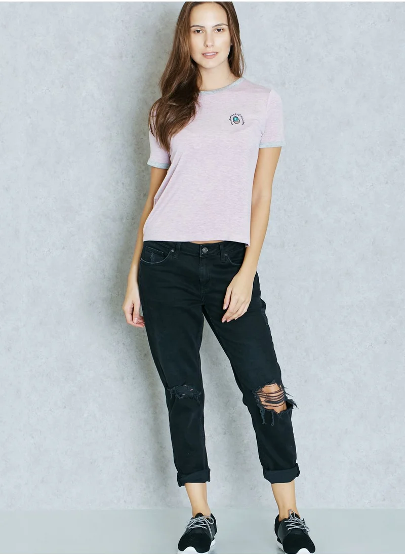 MANGO Striped T-Shirt