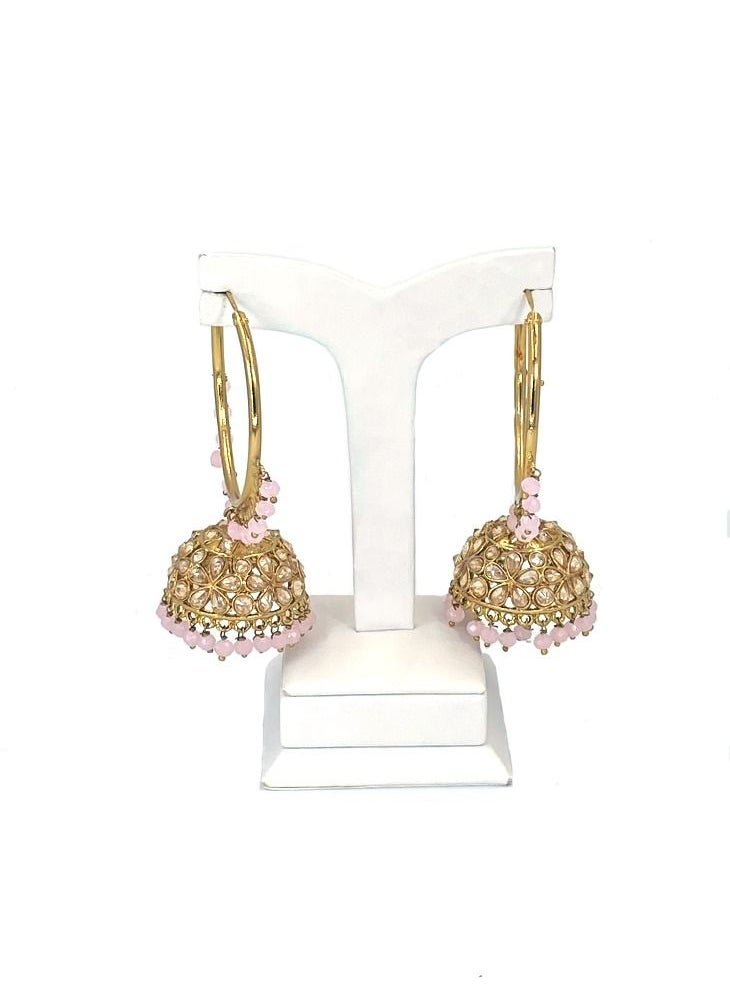 GOHONA - GOHONA Bollywood Style Indian Traditional Jhumka Earring for Women - Image 1