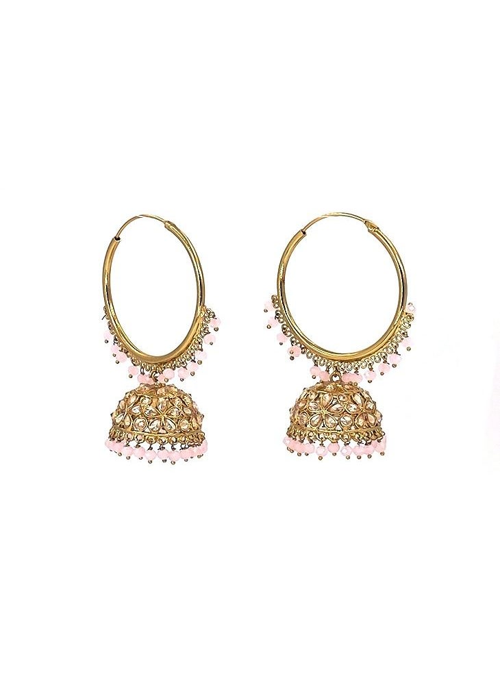 GOHONA - GOHONA Bollywood Style Indian Traditional Jhumka Earring for Women - Image 1