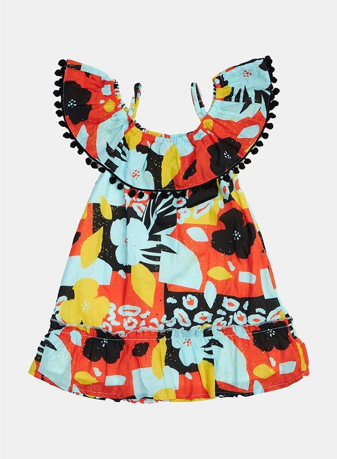 Tyess Girl Patterned Dress - Image 5