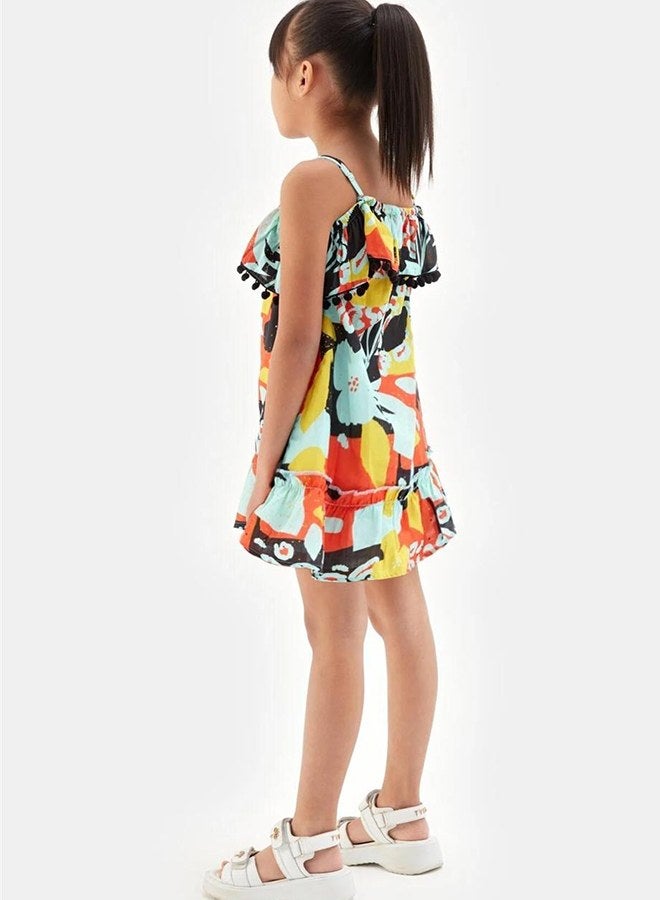 Tyess Girl Patterned Dress - Image 4