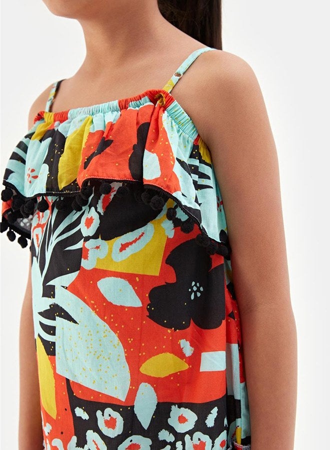 Tyess Girl Patterned Dress - Image 3