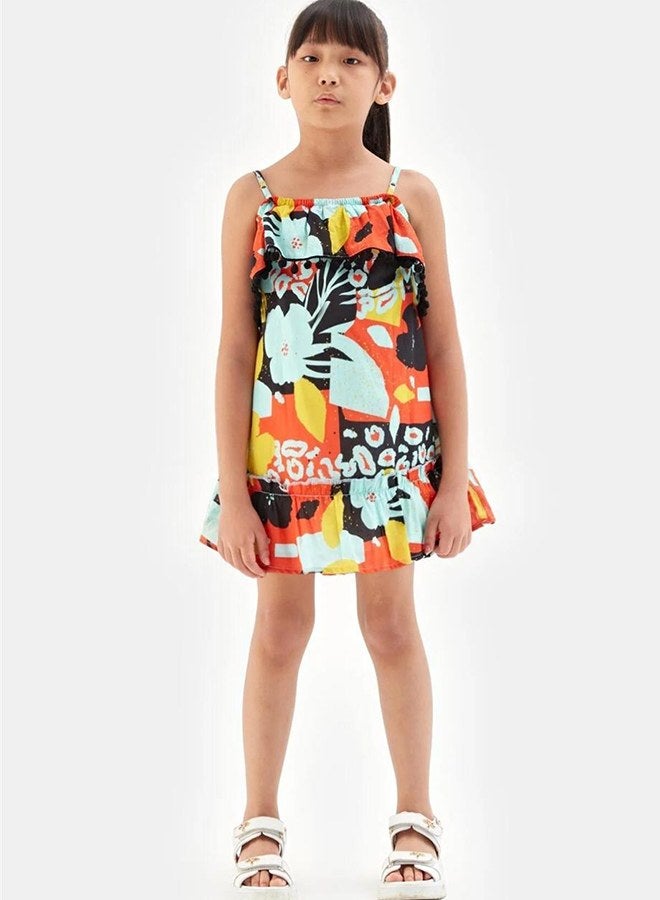 Tyess Girl Patterned Dress - Image 1