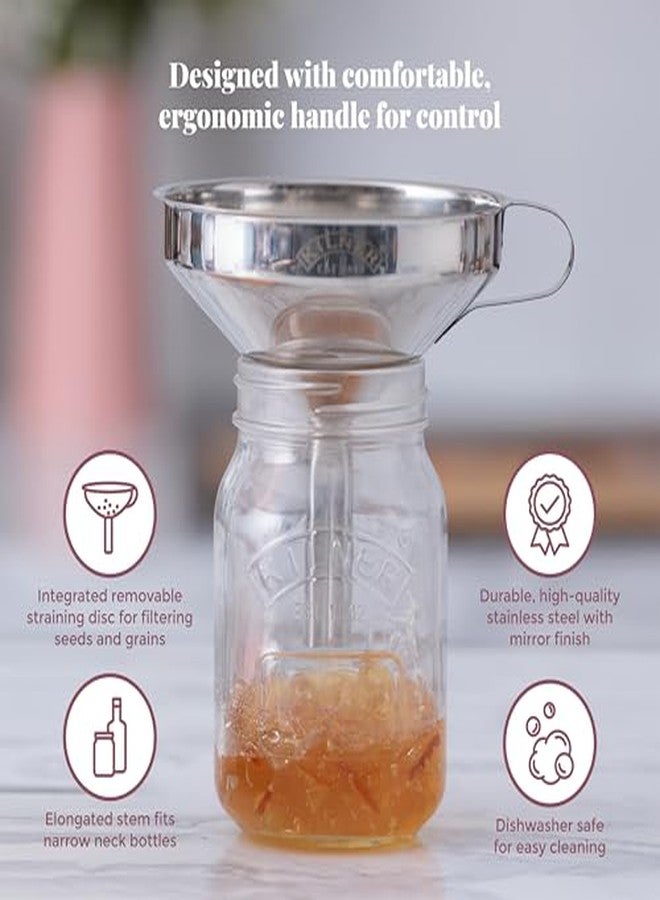 KILNER Stainless Steel Straining Funnel, 1 EA - Image 4