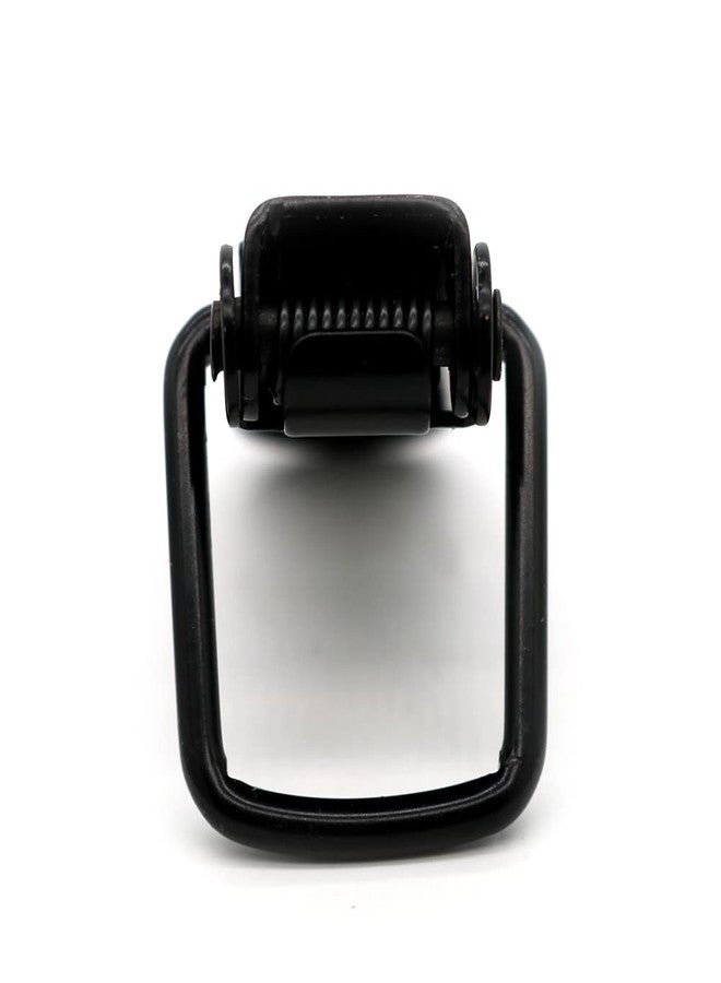 BERYLER مزلاج BERYLER أسود اللون، مزلاج فولاذي زنبركي، قفل بمشبك أسود اللون مع براغي جدارية فولاذية سوداء للخزائن والصناديق الخشبية والصناديق والصناديق الكبيرة (عبوة من 4 قطع) - Image 4