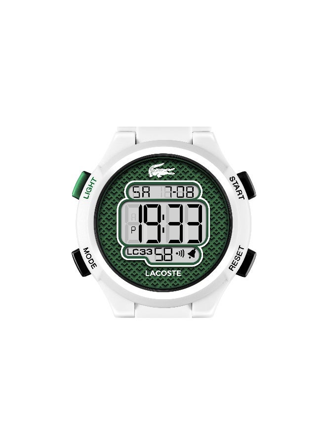 Lacoste LC33 Kids' Digital Quartz Watch with White Silicone Strap - 2030064 - Image 4