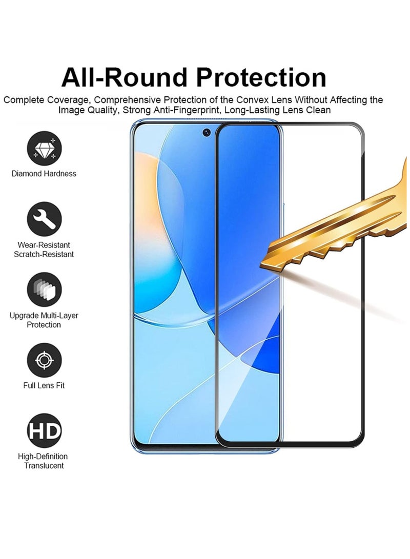 Huawei Nova 9 SE Screen Protector - Edge to Edge Tempered Glass Screen Protector - Black, High Transparency, Delicate Touch, Anti-Explosion, Smooth Arc Edges, Easy Installation. - Image 3