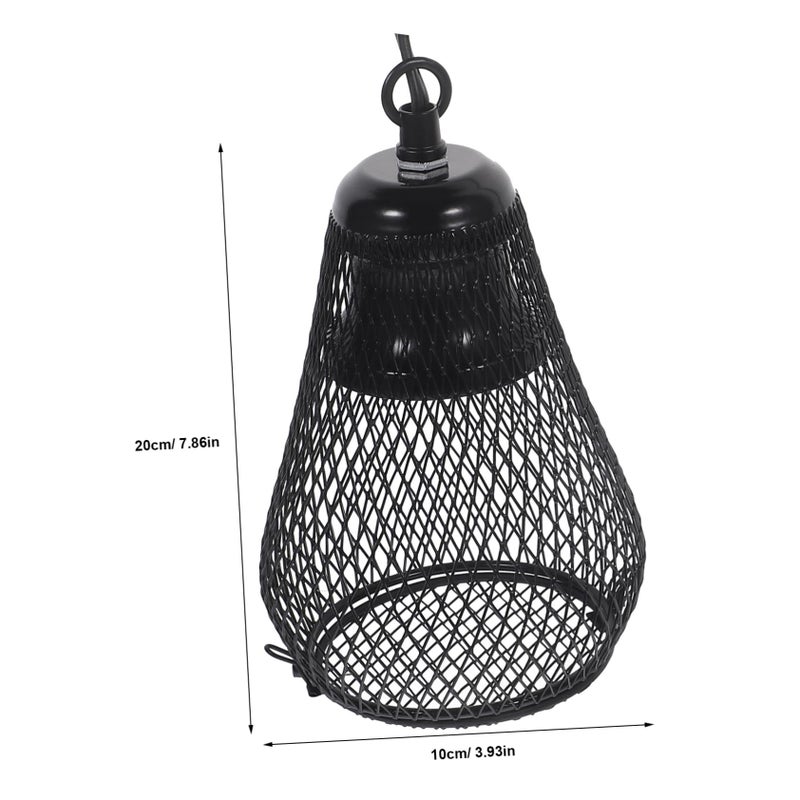 Reptile Heat Lamp Shade with Hook and Mesh Cover Prevents Burns for Turtles Snakes Lizards Easy Installation - Image 5
