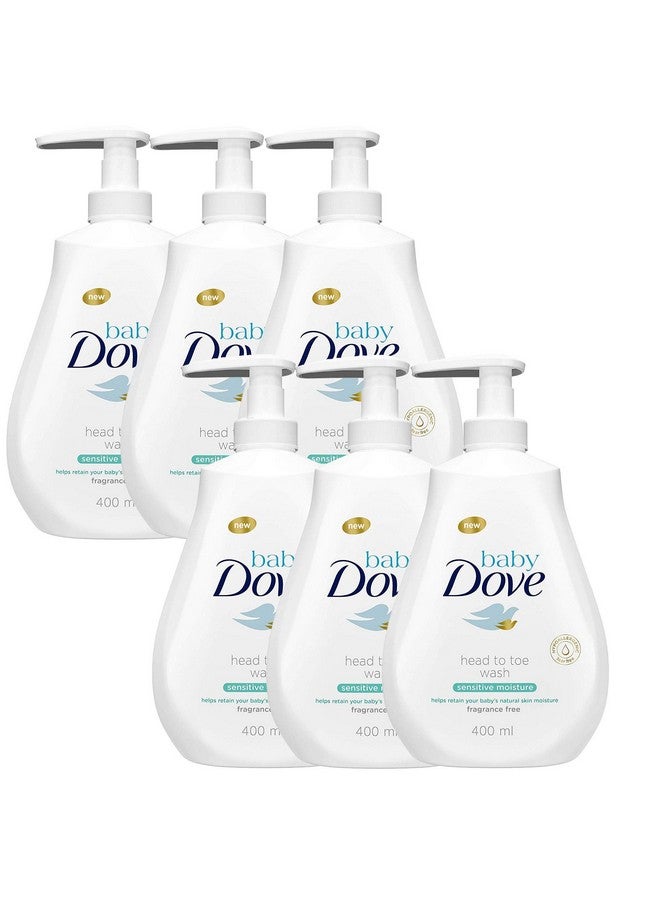 Dove غسول جسم دوف للأطفال من الرأس إلى القدمين - 6 عبوات × 13.52 أونصة سائلة / 400 مل - Image 1
