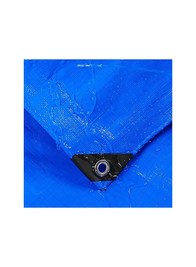 The Bros Tarpaulin,Waterproof Multi-Purpose Tarpaulin,Heavy Duty Tarp Tarpaulin Reinforced Eyelets,PE Tarpaulin Waterproof Blue Tarp Sheet Premium Quality Cover Tarp For Outdoor Camping,160g/m².  - Image 3