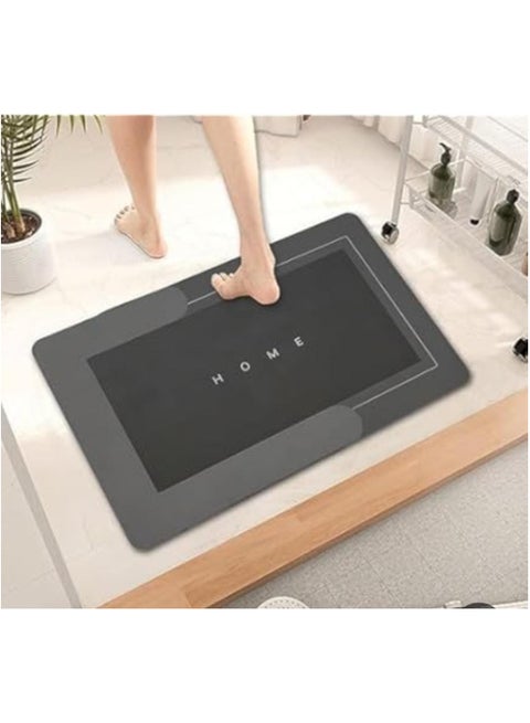 سجادة أرضية فائقة الامتصاص، تجفيف سريع ومضادة للانزلاق، شكل بيضاوي  وشكل مستطيل للحمام , دواسة حمام قطعة واحدة متعددة الأشكال  متعدد الالوان