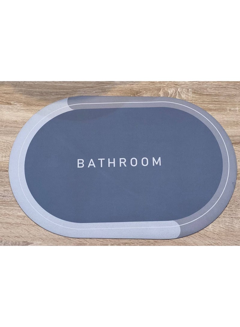 سجادة حمام فائقة الامتصاص سريعة الجفاف ومضادة للانزلاق – تصميم بيضاوي أنيق – متعددة الألوان – قطعة واحدة - Image 3