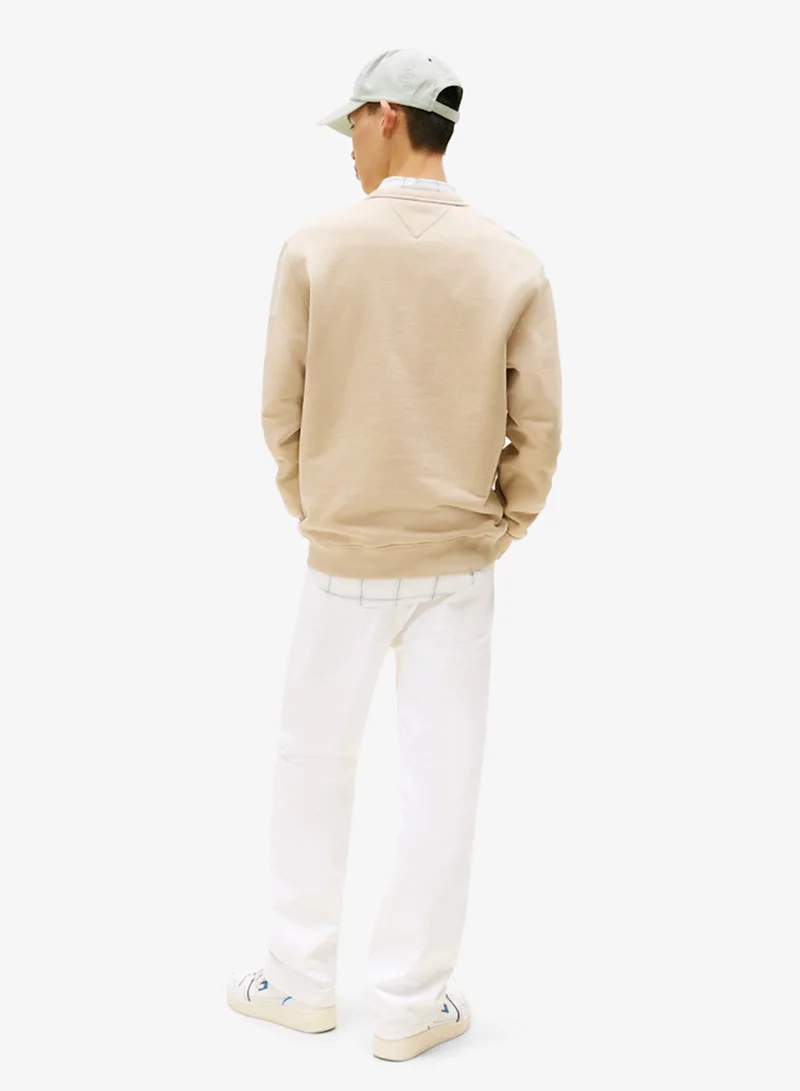 TOMMY JEANS Logo Regular Fit Pullover Sweatshirt