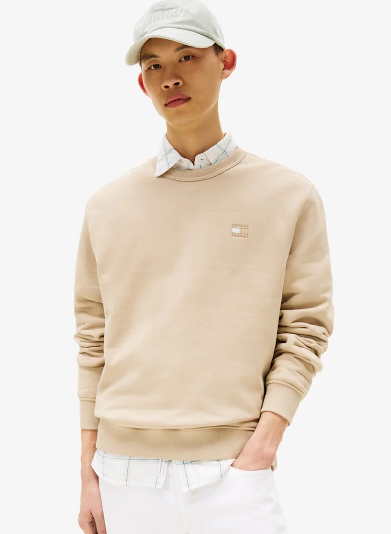 TOMMY JEANS Logo Regular Fit Pullover Sweatshirt