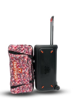 أنجري بول حقيبة تخزين آمنة لحقيبة مكبر الصوت مع حقيبة سفر ذات حزام عملي متوافقة مع JBL PARTY BOX 310 (ARMY-J)  - Image 4