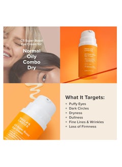 PAULA'S CHOICE C5 Super Boost Eye Cream with 5% Vitamin C Hyaluronic Acid & Peptides for Puffy Eyes Dark Circles Fine Lines & Crow’s Feet 0  - Image 4