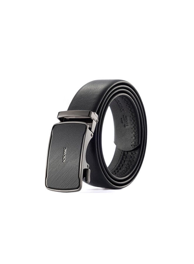Aokang Men's Automatic Buckle Belt, Business Waistband, Top-grain Leather Gift Box, Trouser Belt, Qixi Valentine's Day Gift For Boyfriend - Image 2