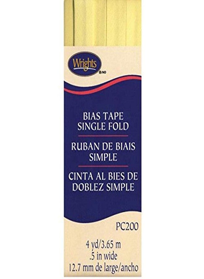 Wrights Single Fold Bias Tape, 1/2 by 4-Yard, Baby Maize