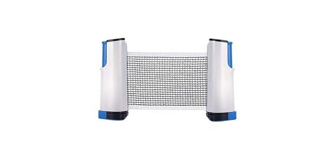DESCTIDY Retractable Ping Pong Net with Clamps Table Tennis Nets Replacement Portable Outdoor TT3 - Image 1
