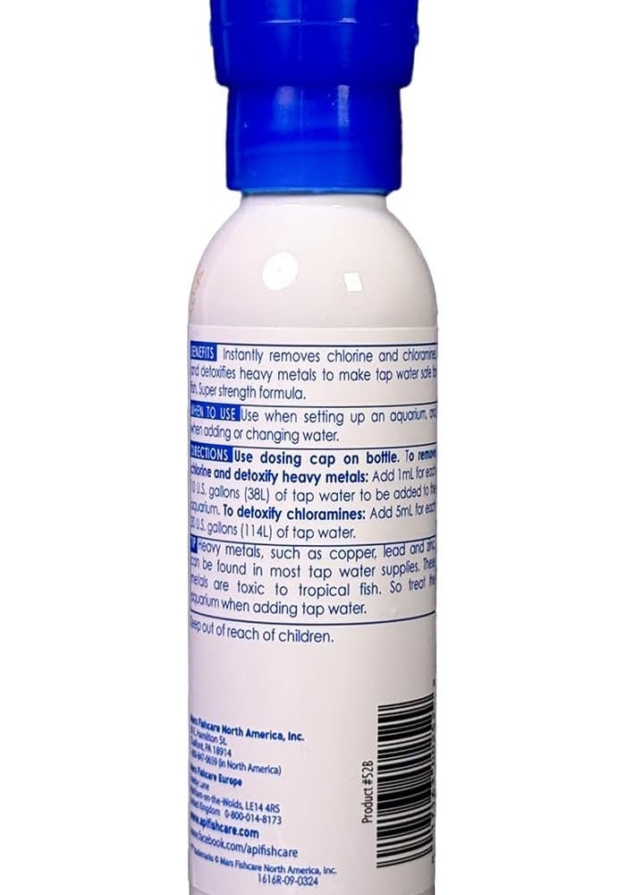 API TAP Water Conditioner 4 OZ - Dechlorinates Aquarium Water, Detoxifies Heavy Metals - Image 2