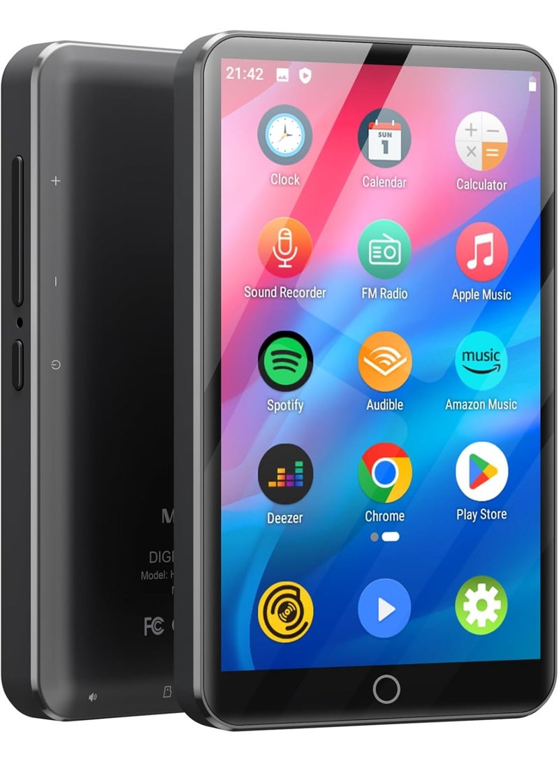 MECHEN مشغل MP3 مع بلوتوث وواي فاي وشاشة تعمل باللمس مقاس 4 بوصة ونظام أندرويد 9.0 ومعالج MTK ثماني النواة من ميشين، مشغل MP4 مع سبوتيفاي، واوديبل - Image 1