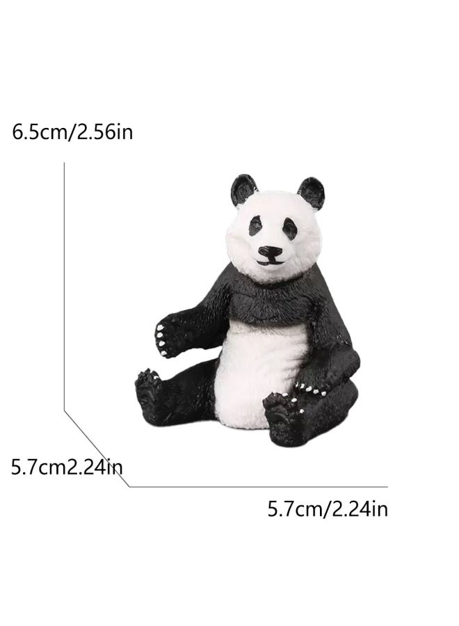 Animal Model Special For Teaching And Education Animal Model Kangaroo Elephant Lion Tiger Deer Ostrich Wolf-Color:694 Sitting Panda (82.3g)  - Image 1