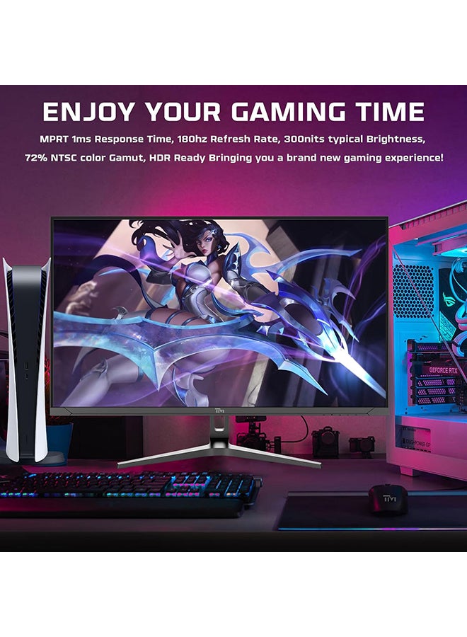 TWISTED MINDS 32 inch  Blaze Series FHD 180Hz Refresh Rate, 1ms Response Time, Nvidia G-sync, HDMI 2.0, DP1.4, DC Console ready TM32FHD180VA Black - Image 2