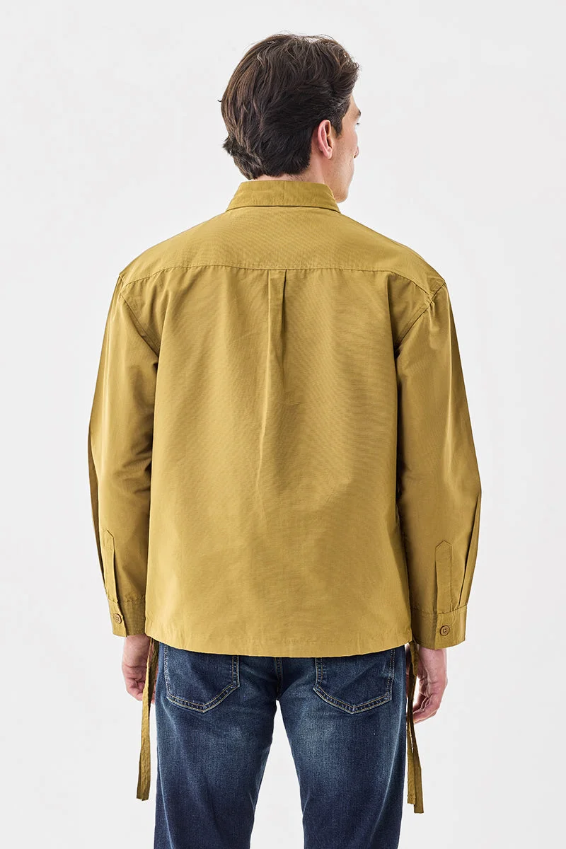 SNITCH Khaki Triple Pocket Regular Fit Jacket for Men | Best Price UAE