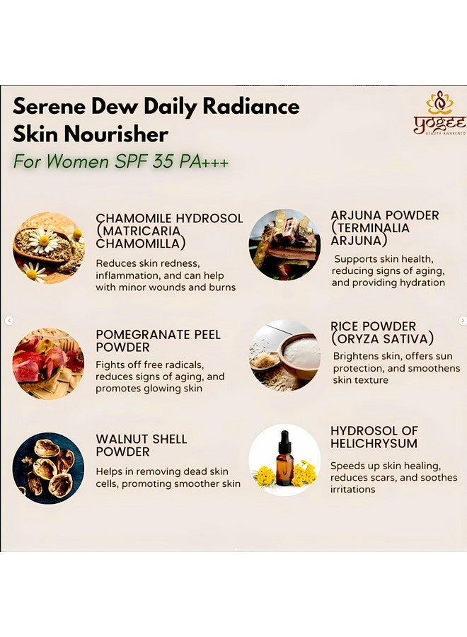 يوجي جل مصل مغذي للبشرة ديلي راديانس مع عامل حماية من الشمس 35 باسكال+++ البابونج والرمان وفطر الريشي والتوت الأحمر والأرجونا بروبيوتيك للأشعة فوق البنفسجية للنساء والفتيات 30 مل - Image 3