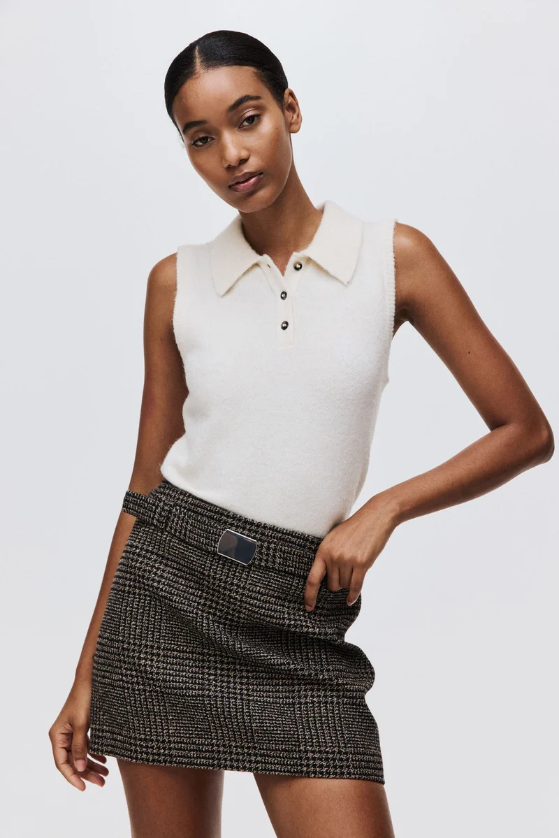 H&M Belted mini skirt