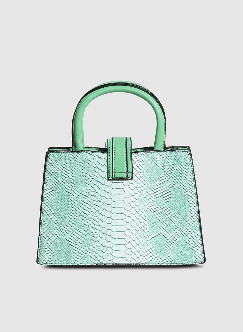 Haute Sauce Ombre Croc Handbag - Green