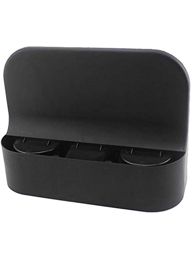 الكبريت حامل أكواب على شكل إسفين لمقعد السيارة، حامل أكواب عالمي للسيارة من Diaoaokiss، حامل مشروبات، جيب جانبي لوحدة التحكم في القهوة مع فتحة قلم، منظم تخزين (أسود)