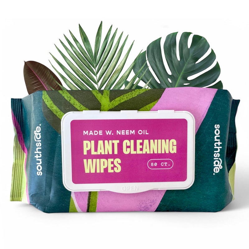 Southside Plants Plant Cleaning Wipes by Southside Plants Gentle PlantBased Wipes for Shiny Leaves and Better Photosynthesis Unscented Extra Thick Waffle Weave Leaf Wipe for Indoor Outdoor Plants 80 Ct 
