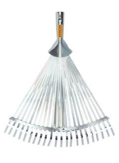 Epsilon Adjustable Rake- EPSGT1399/ for Quick Clean Up of Lawn and Yard, Garden, Leaf, Debris/ Less Bending, and Bigger Efficient Head, Ideal for Gardening and other Outdoor Uses Silver  - Image 2