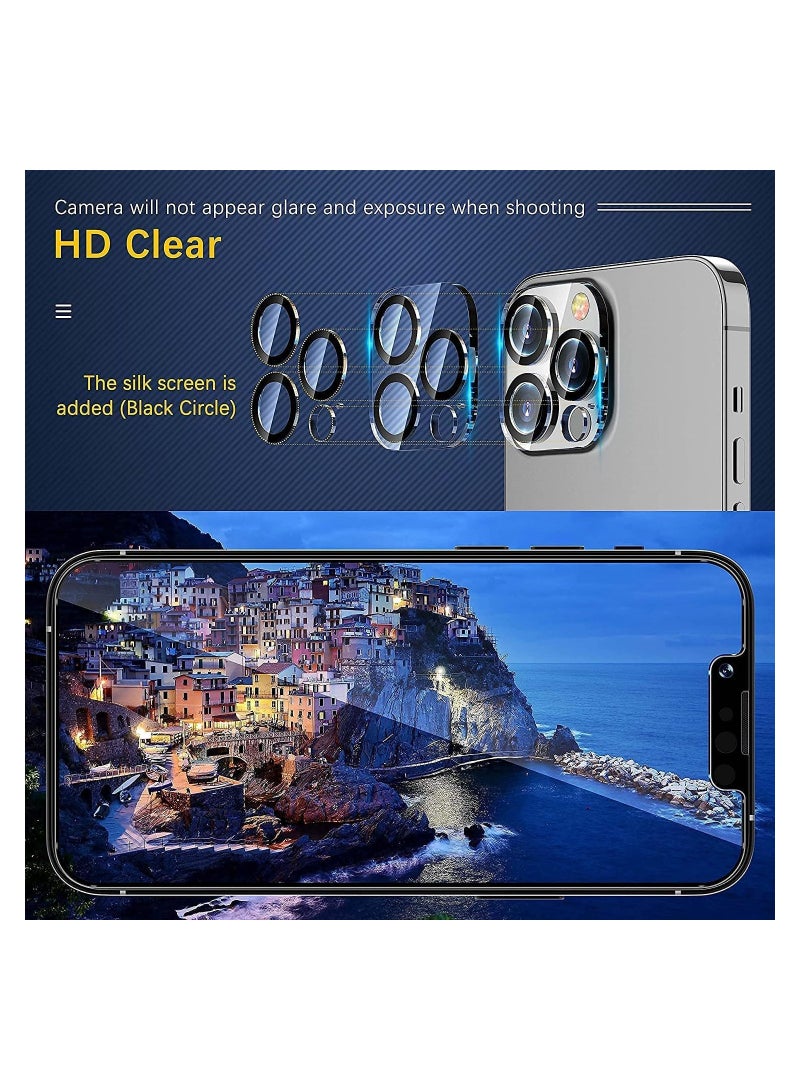 2-Pack Camera Protector for iPhone 14 Pro/14 Pro Max，HD Definition, Anti-Scratch, Ultra Thin Tempered Glass Camera Lens Screen Protector,Easy Installation - Image 2