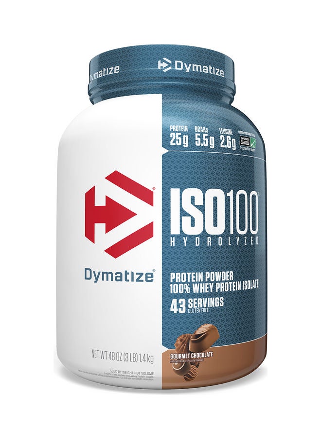 Dymatize ISO100 Hydrolyzed 100% Whey Protein Isolate Gourmet Chocolate - Image 1