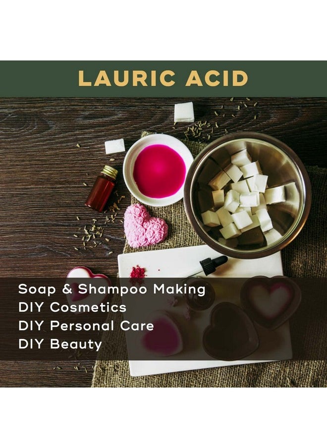 BRM CHEMICALS - Lauric Acid 1 Kg For Soap Making Shampoo Cosmetics Serum Making Beauty Formulations Moisturizer Lotion Making Domestic Use & Diy Personal Care For Face Hair Skin & Body - Image 1