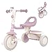 besrey Kids Tricycles Age 18 Month to 5 Years Toddler Tricycle Kids Trikes Tricycle Gift Toddler Tricycles for 25 Year Olds Gift Toys for Boy Girl Trikes for Toddlers Light Purple - Image 2