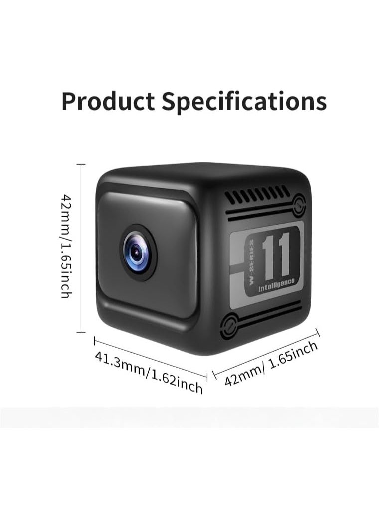 Arabest Mini Wireless Security Camera 1080P,1600mAh Battery,PIR Motion Detection & Night Vision for Home Security,Black - Image 3