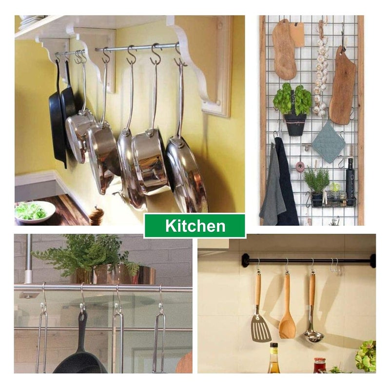KEEPWELL KEEPWELL Stainless Steel SHook Set Kitchen Cutlery Hanging Hook Cup Hanger Hook Cloth Hanger Hook Bathroom Hook Set of 10 Pcs 10 - Image 5